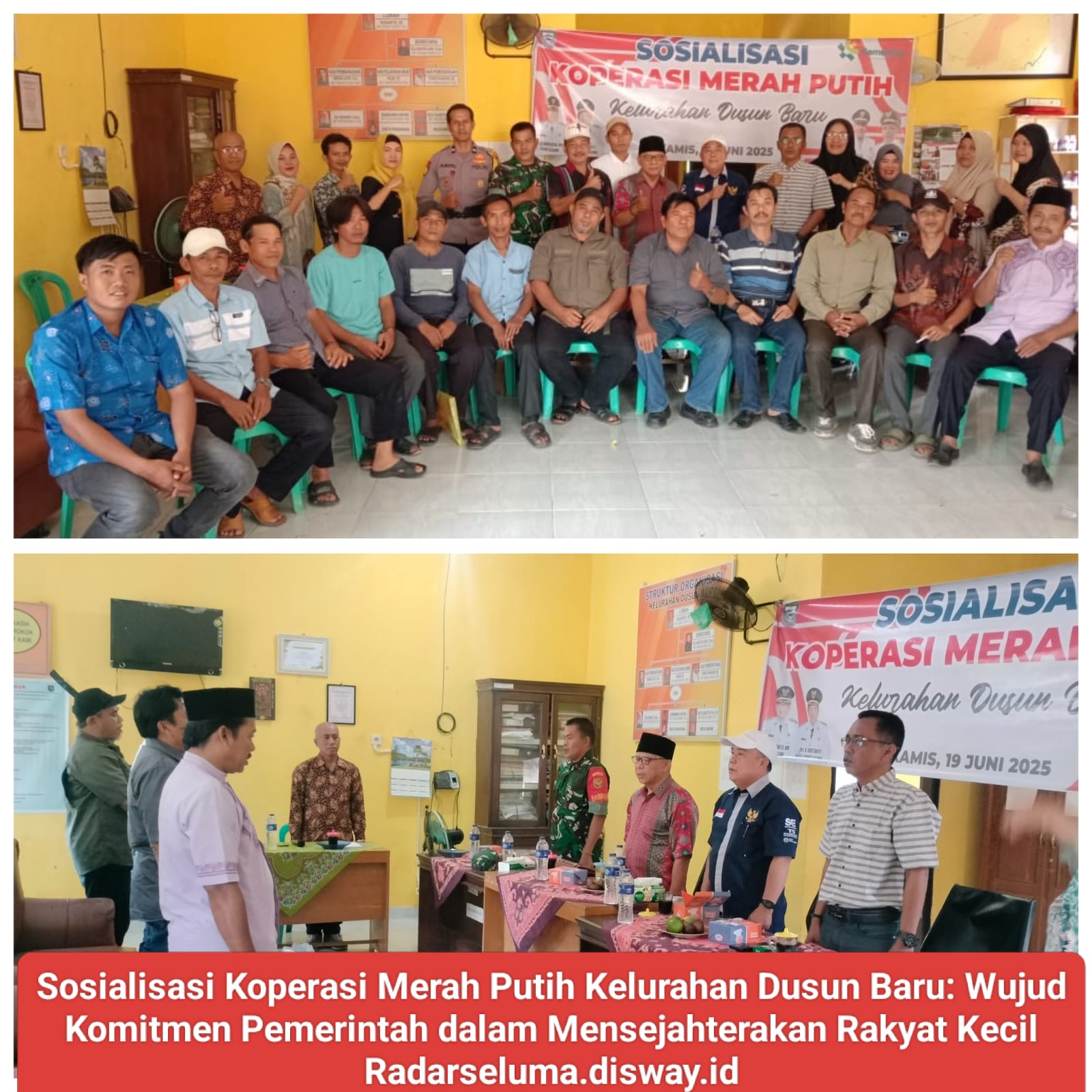 Sosialisasi Koperasi Merah Putih Kelurahan Dusun Baru: Wujud Komitmen Pemerintah dalam Mensejahterakan Rakyat 