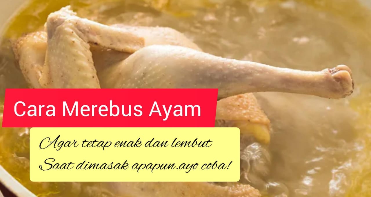 5 Cara Merebus Ayam Supaya Saat Dimasak Teksturnya Lembut dan Renyah. Cukup Tambahkan Bumbu Dapur Ini!