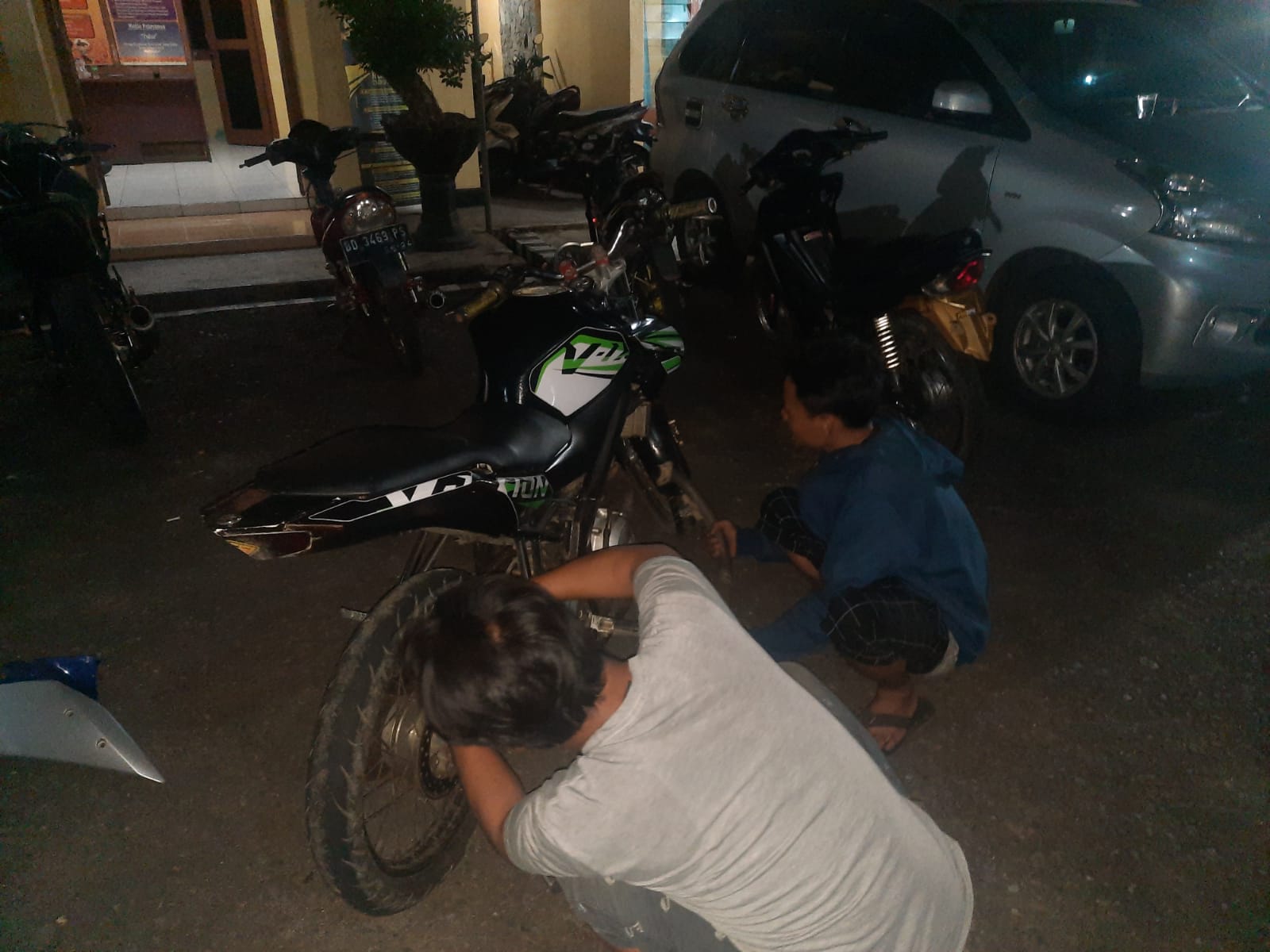 Malam Takbiran, Polsek Talo Tertibkan Motor Knalpot Blong 