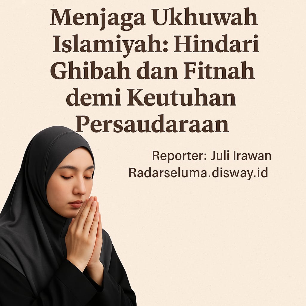 Menjaga Ukhuwah Islamiyah: Hindari Ghibah dan Fitnah demi Keutuhan Persaudaraan