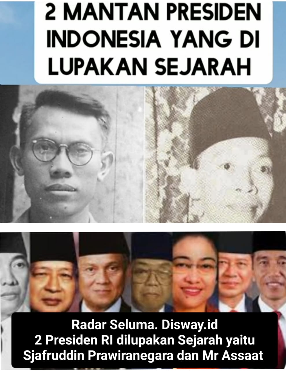 Inilah 2 Mantan Presiden Indonesia Yang Dilupakan Sejarah, Siapa Mereka Yuk Simak..??