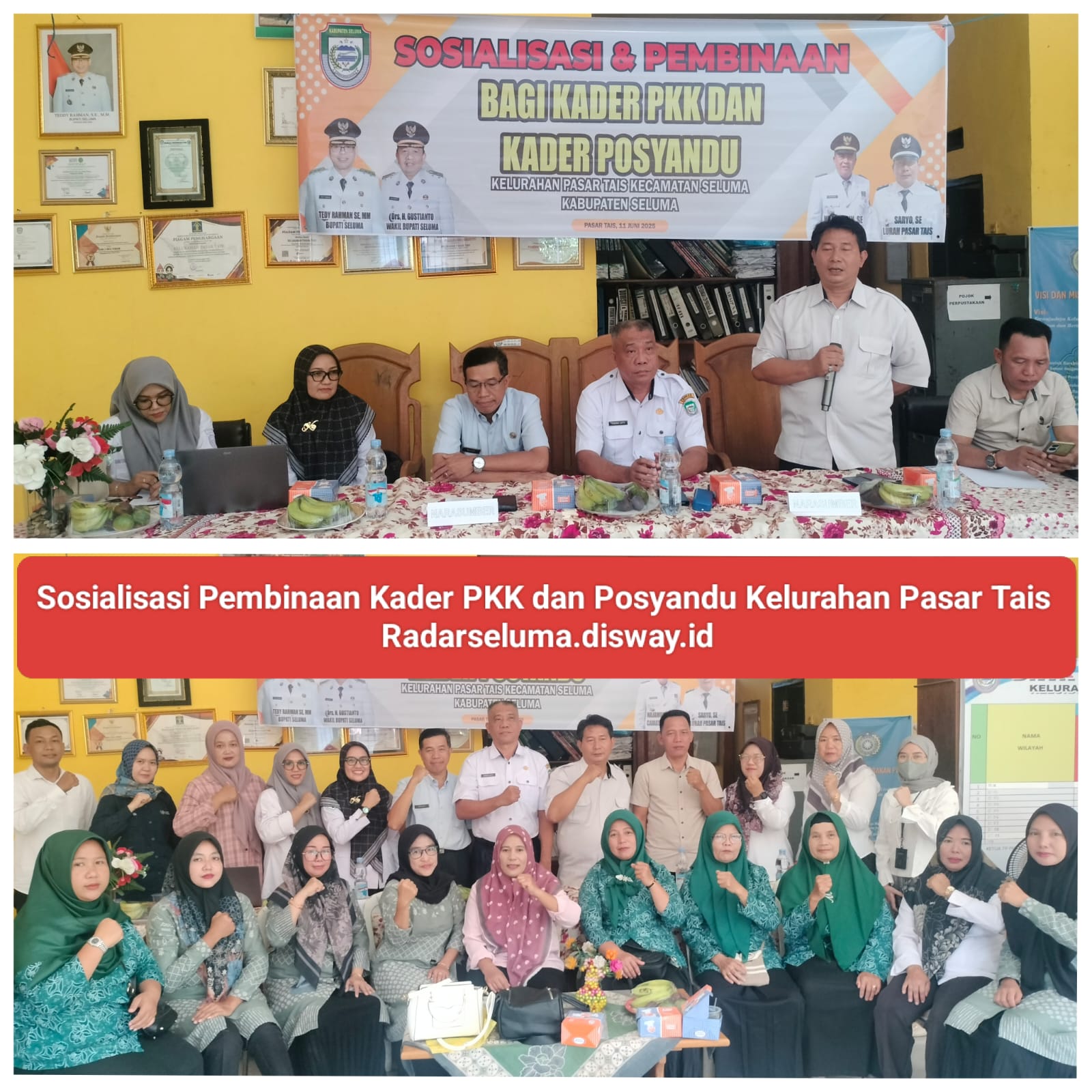 Kelurahan Pasar Tais Gelar Sosialisasi dan Pembinaan Kader PKK dan Posyandu