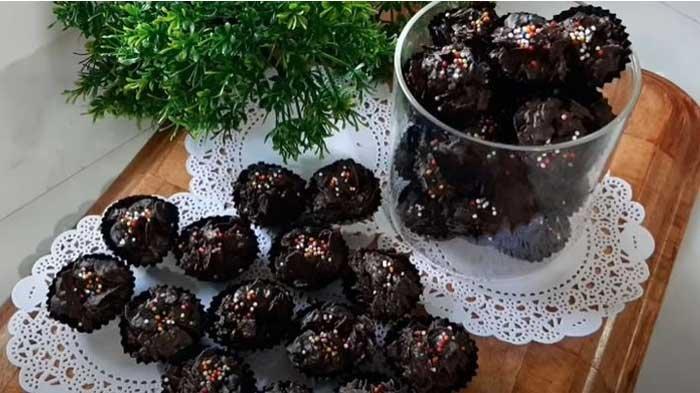 Ini Resepnya, Kue Kering Coklat Tanpa Oven Dengan Hanya 4 Bahan