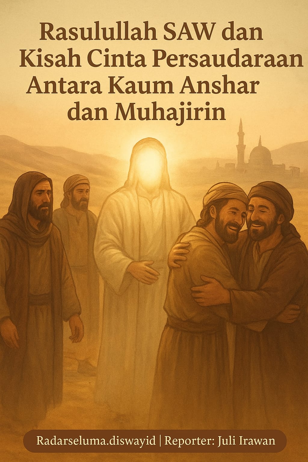 Rasulullah SAW dan Kisah Cinta Persaudaraan Antara Kaum Anshar dan Muhajirin