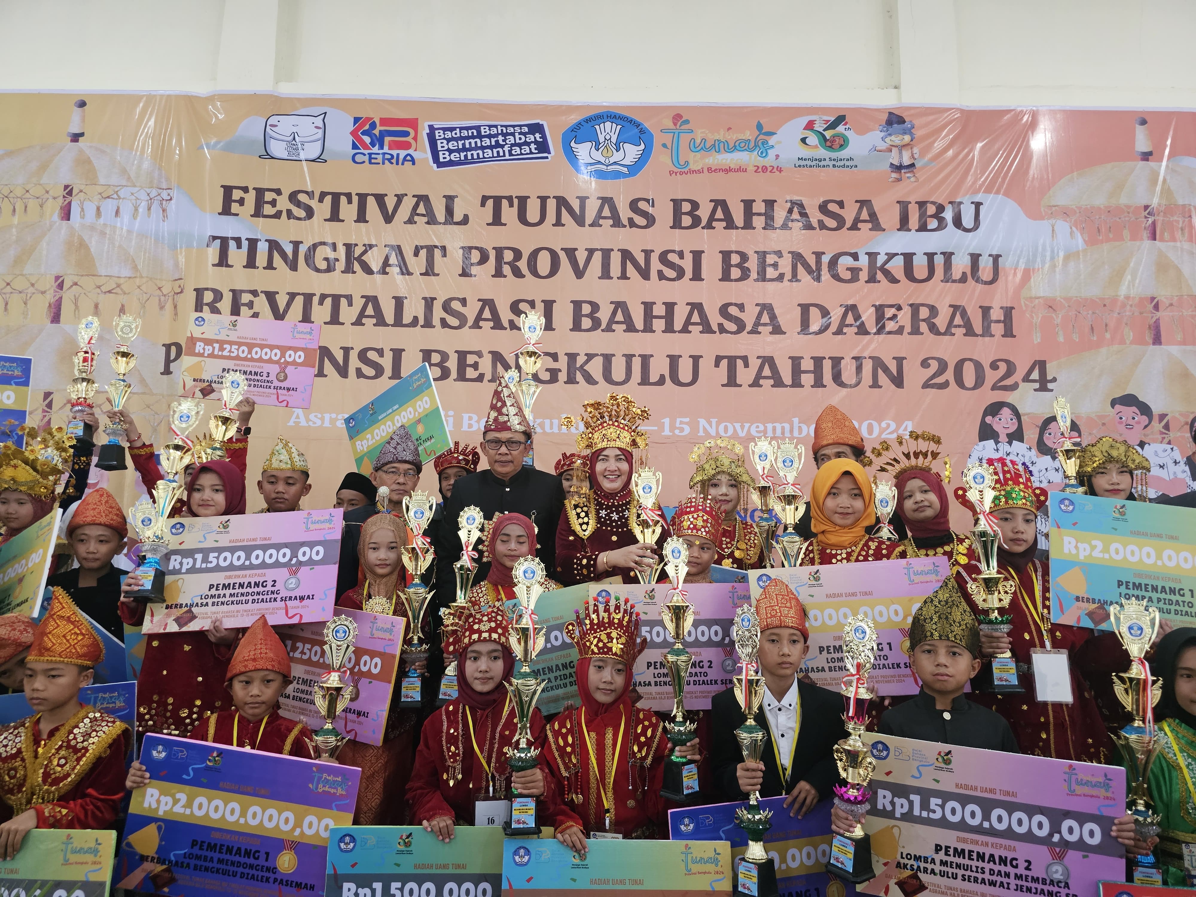 6 Pelajar Seluma Borong Juara, Festival Tunas Bahasa Ibu