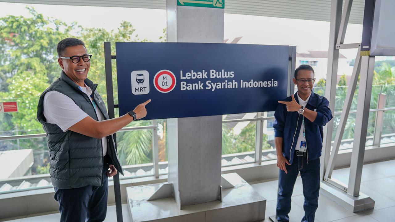 Stasiun MRT Lebak Bulus Resmi menjadi Stasiun Lebak Bulus-Bank Syariah Indonesia