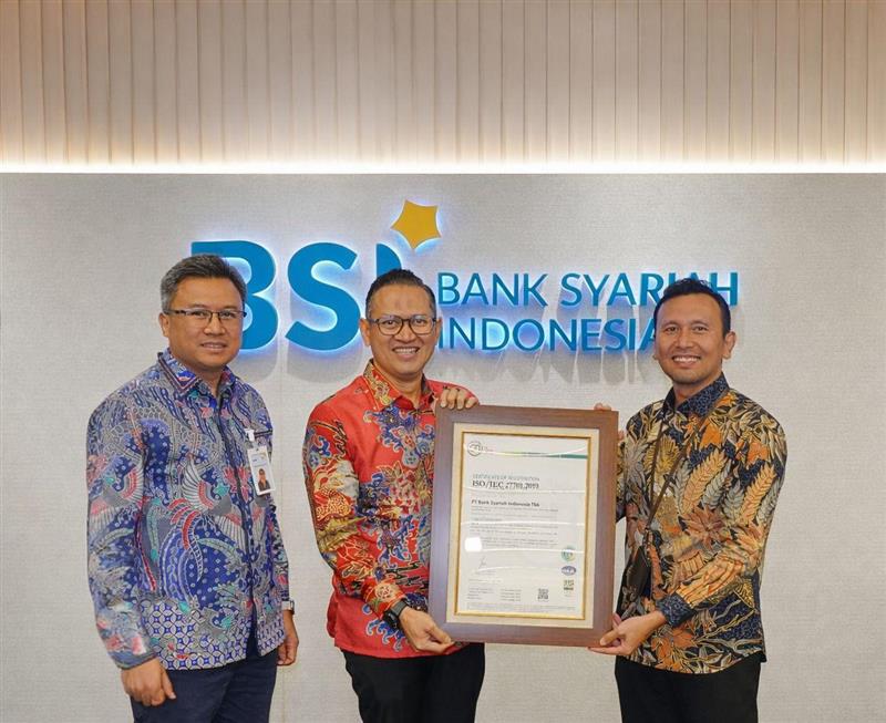BSI Raih Sertifikasi ISO Global 27701:2019, Etika Digital dan Pelindungan Data Nasabah