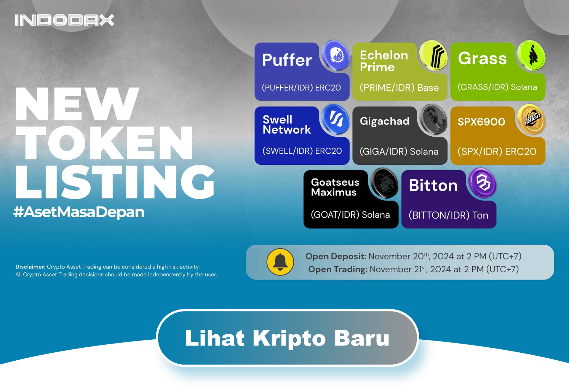 Kripto Baru Echelon Prime (PRIME) Sudah Listing di INDODAX!