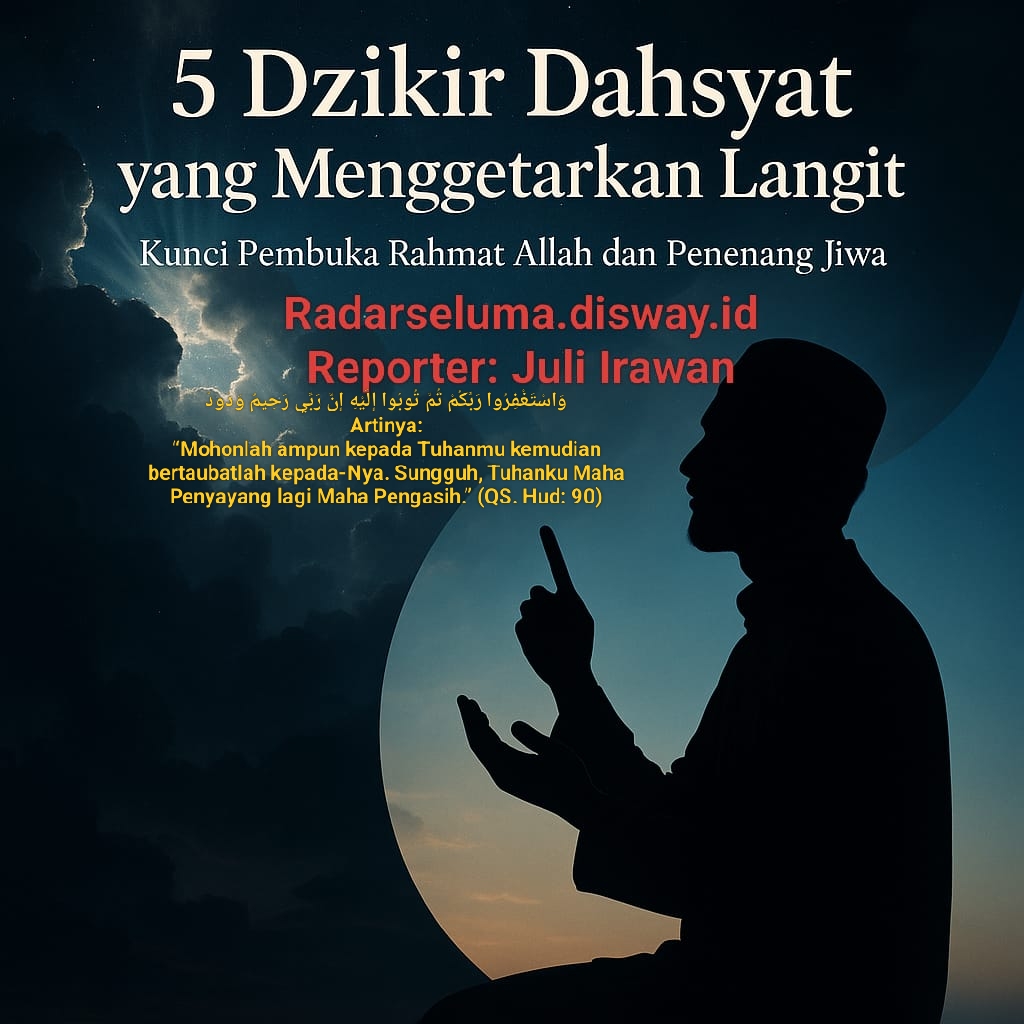 Lima Dzikir Dahsyat yang Menggetarkan Langit: Kunci Pembuka Rahmat Allah dan Penenang Jiwa