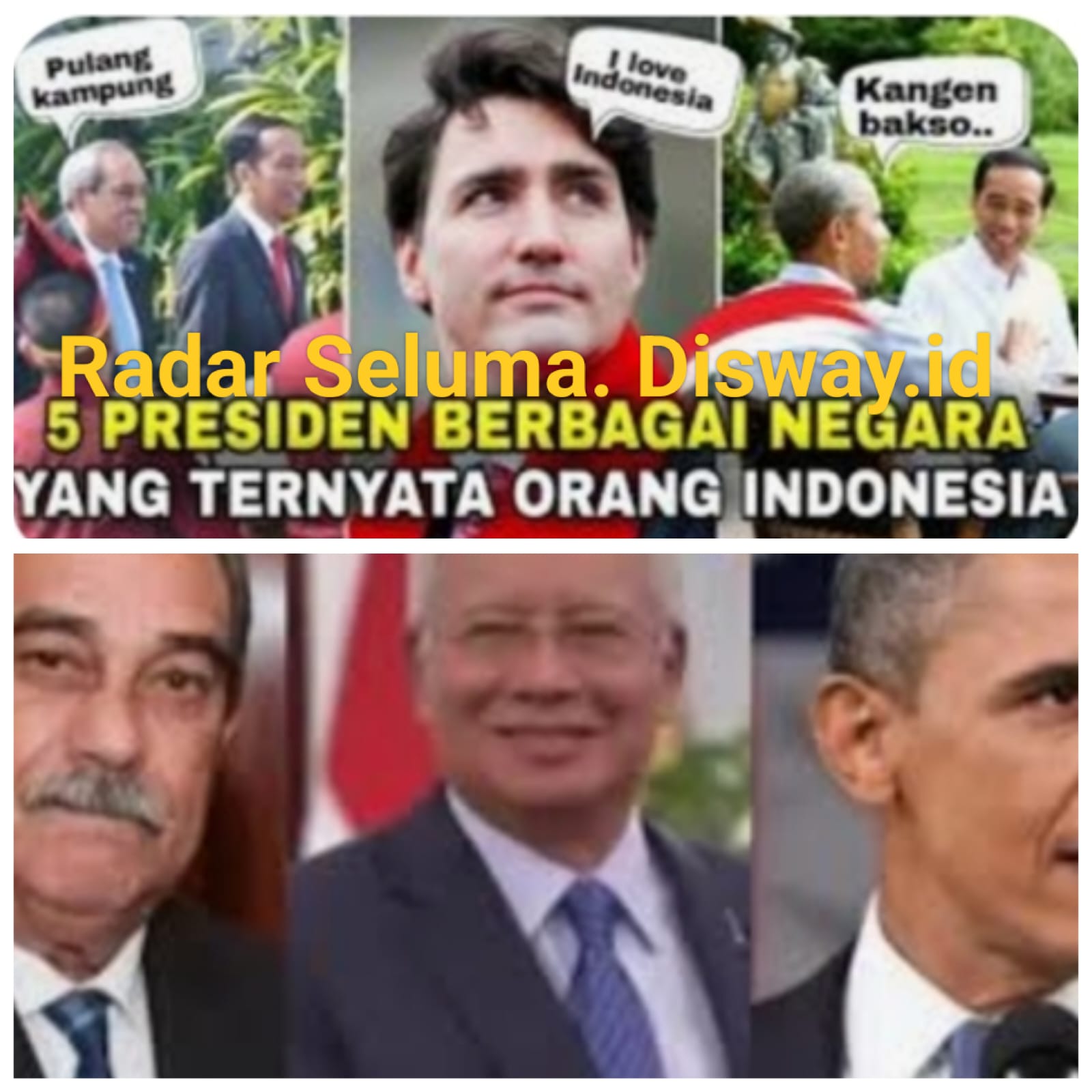 Inilah 5 Presiden Diluar Negeri Berarah Indonesia, Kok Bisa Ini Faktanya.