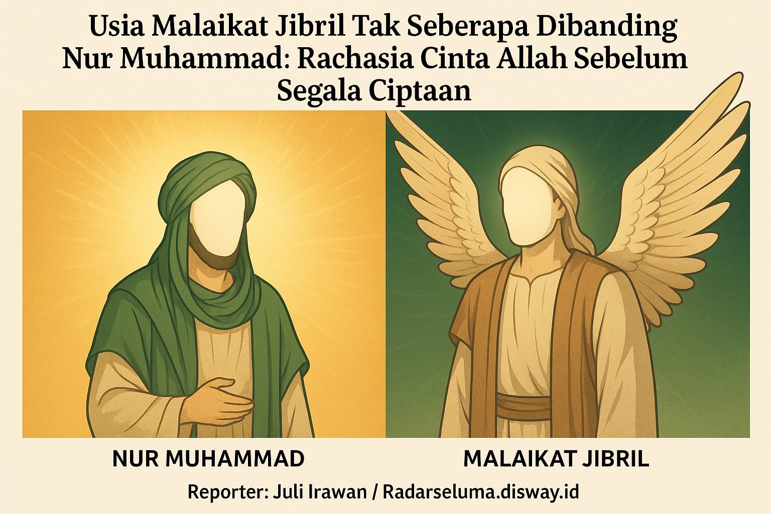Usia Malaikat Jibril Tak Seberapa Dibanding Nur Muhammad: Rahasia Cinta Allah Sebelum Segala Ciptaan