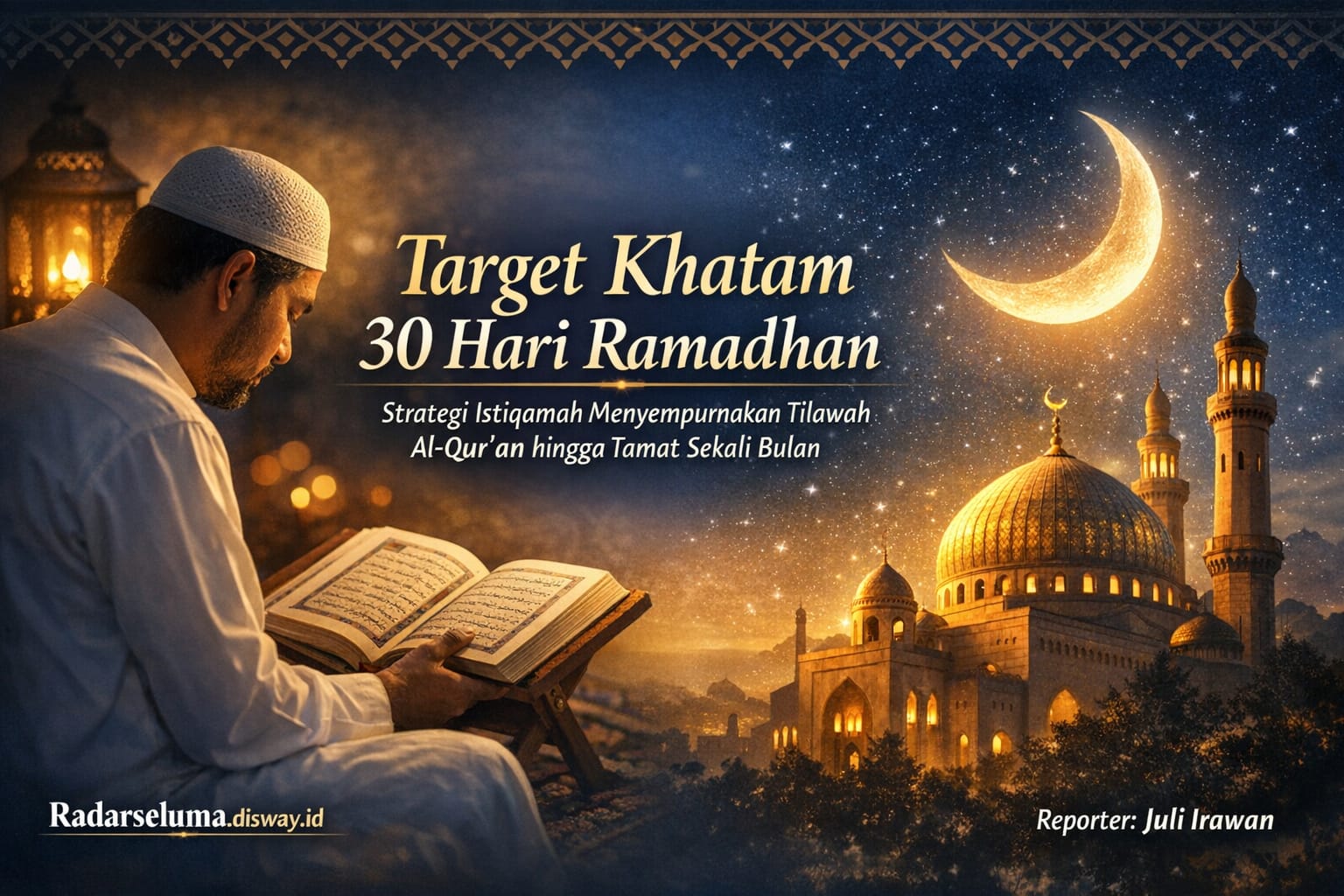 Target Khatam 30 Hari Ramadhan: Strategi Istiqamah Menyempurnakan Tilawah Al-Qur’an hingga Tamat Sekali Bulan