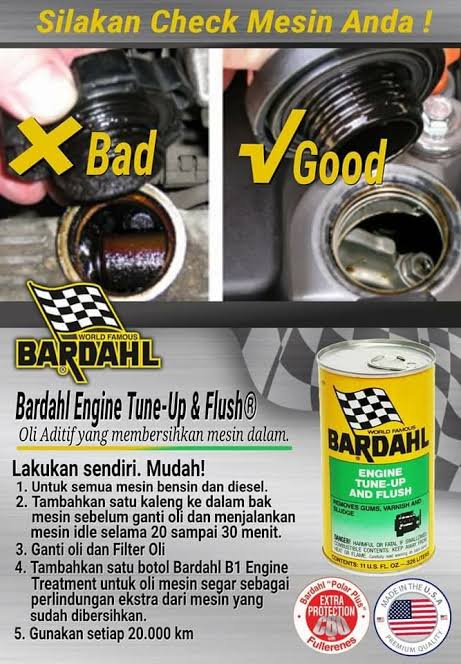 Pelumas Mesin  Asal Amerika Beredar di Indonesia..Oli Bardahl!!!