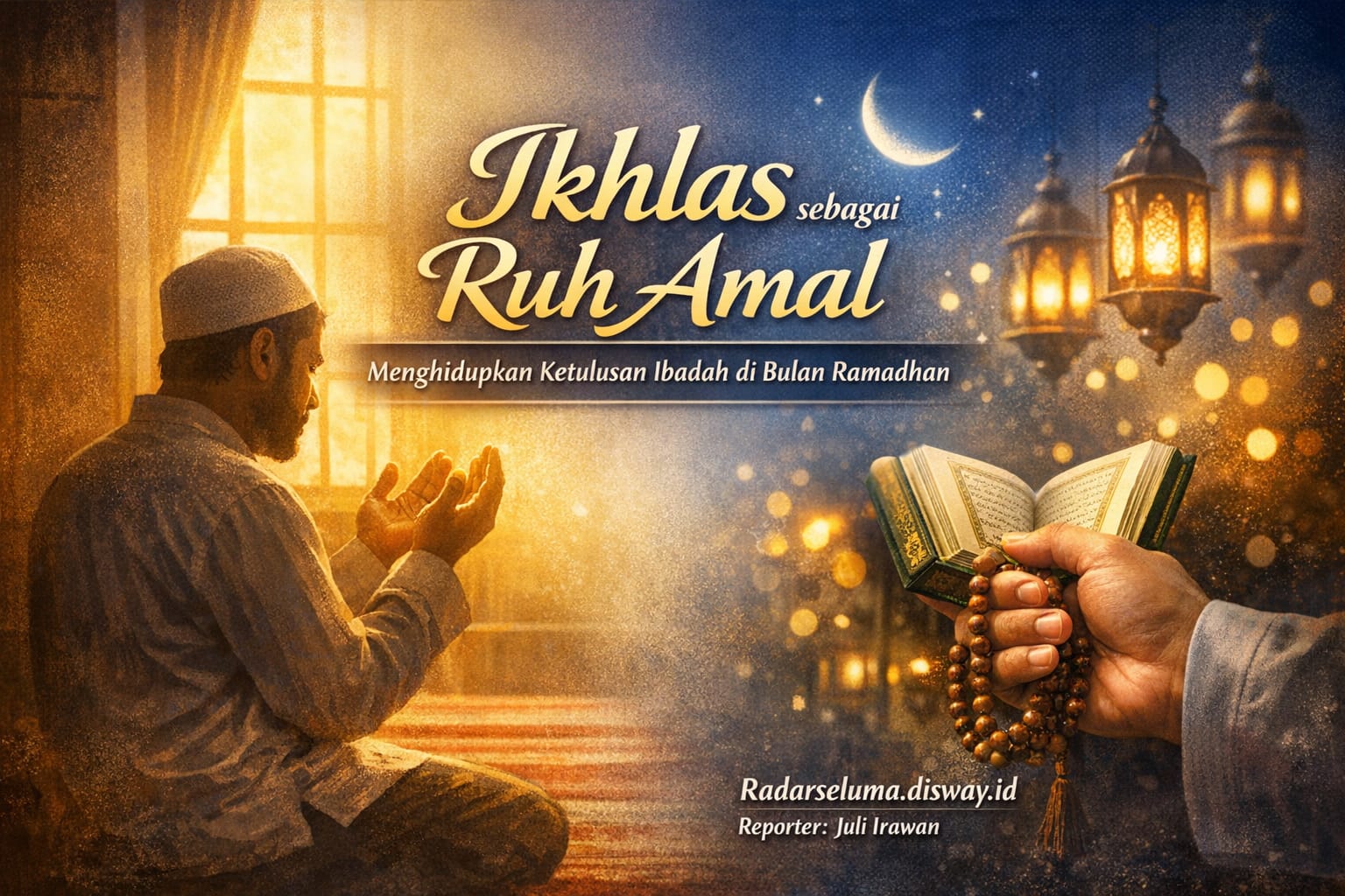 Ikhlas sebagai Ruh Amal: Menghidupkan Nilai Ketulusan Ibadah di Bulan Suci Ramadhan