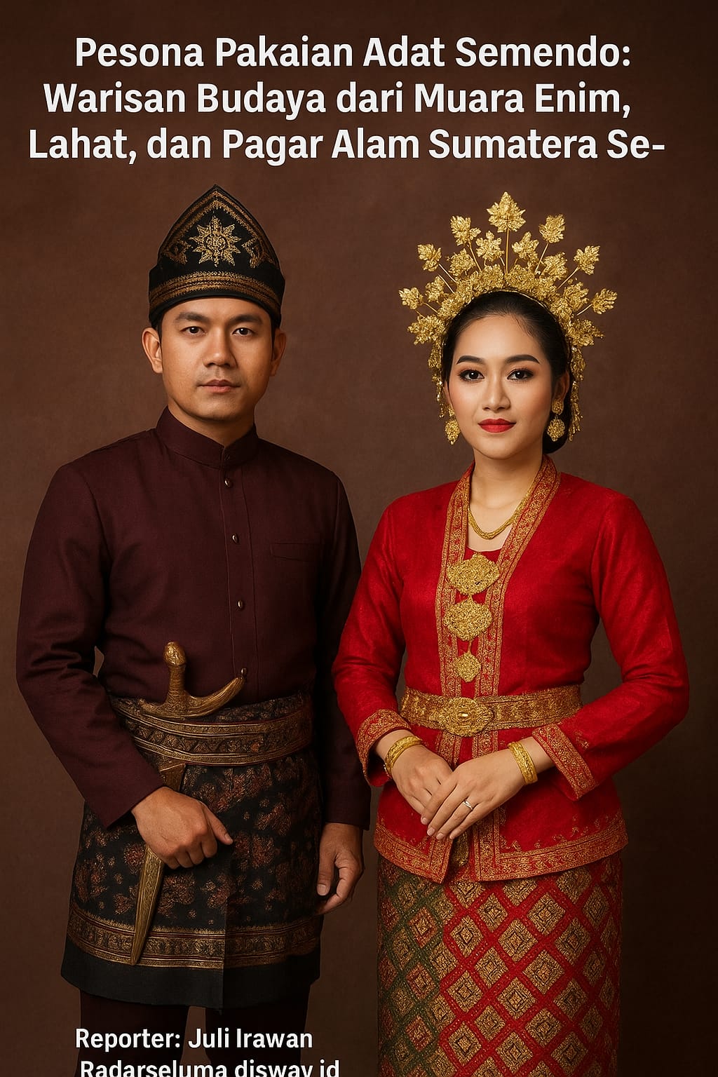 Pesona Pakaian Adat Semendo: Warisan Budaya dari Muara Enim, Lahat, dan Pagar Alam Sumatera Selatan