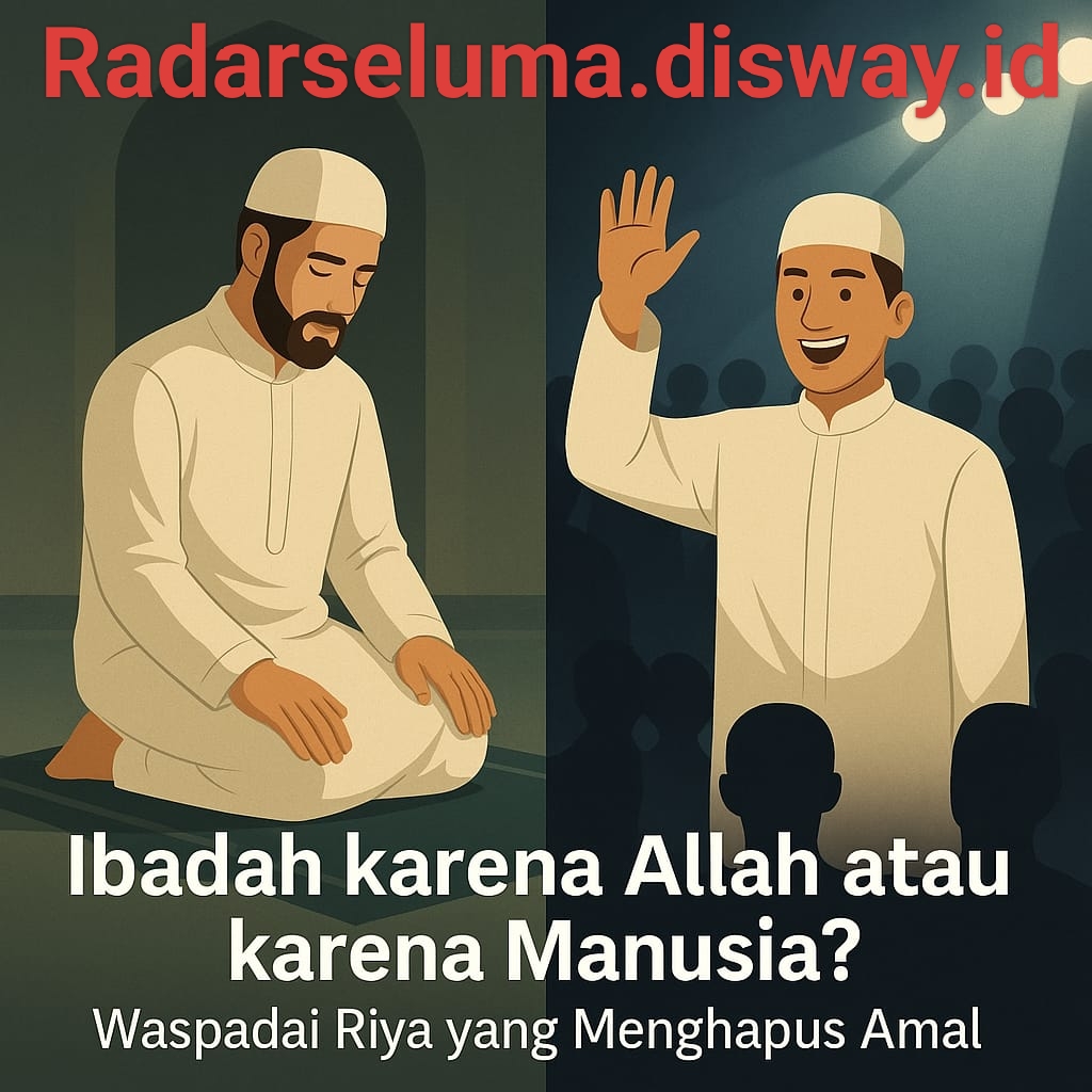 Menghindari Perbuatan Riya dalam Ibadah