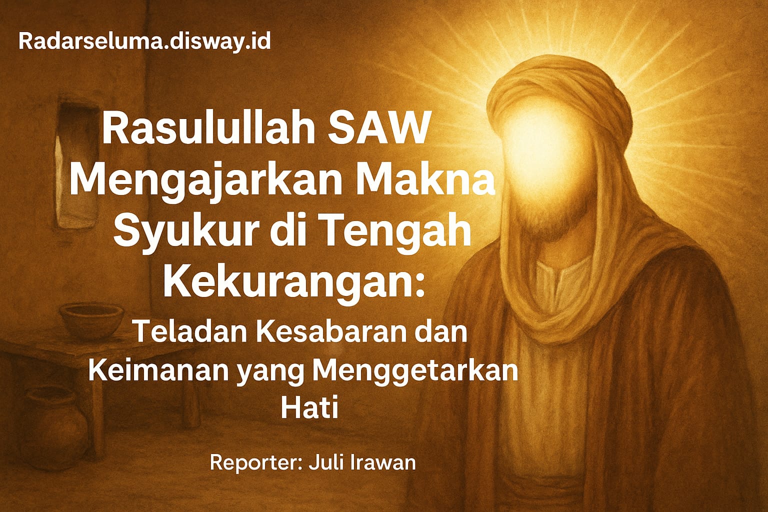 Rasulullah SAW Mengajarkan Makna Syukur di Tengah Kekurangan: Teladan Kesabaran, Keimanan yg Menggetarkan hati