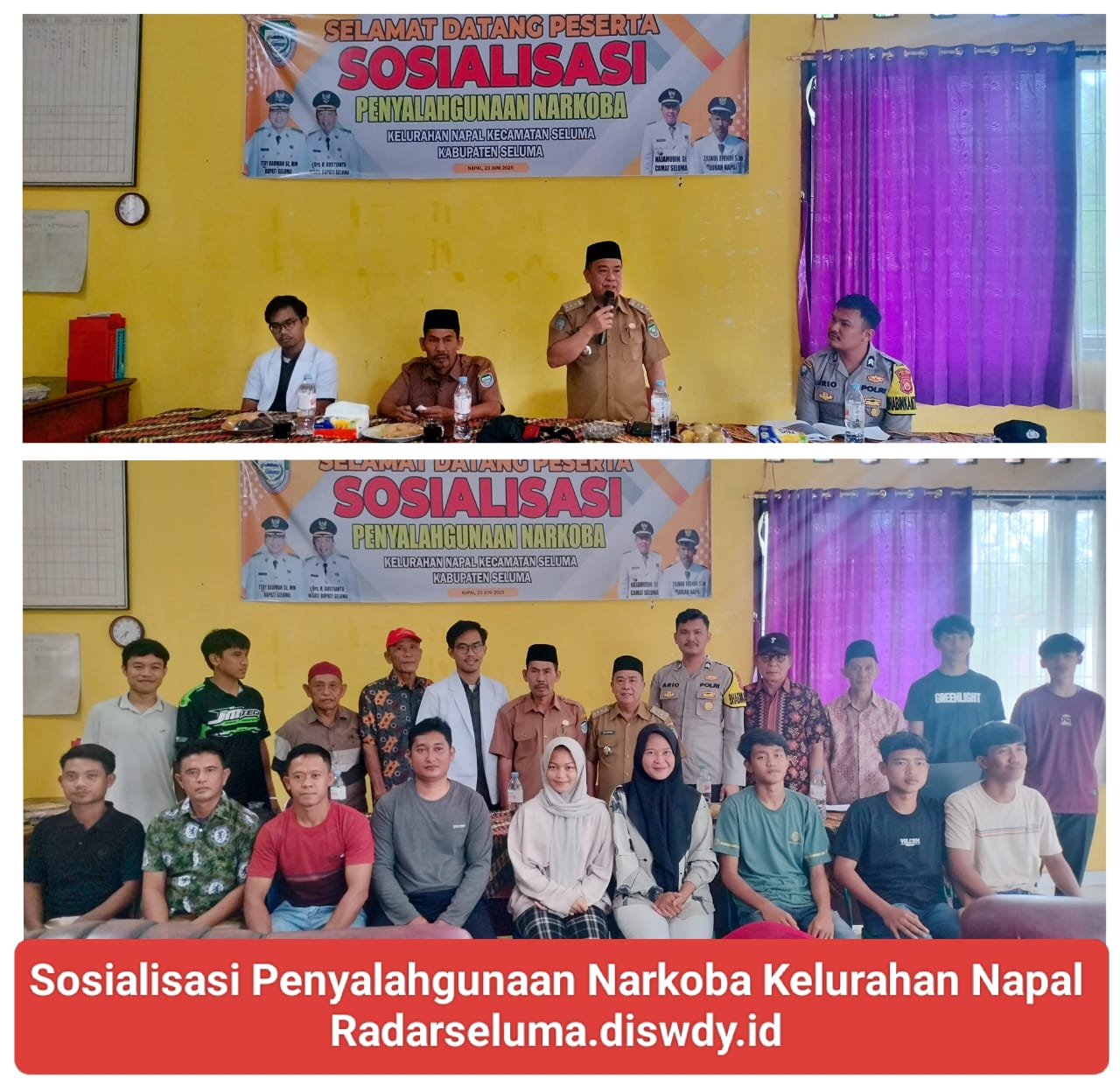 Kelurahan Napal Gelar Sosialisasi Bahaya Narkoba: Komitmen Bersama Lindungi Generasi Muda