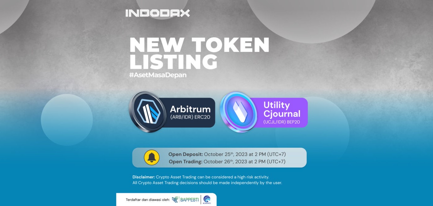 2 Kripto Baru, ARB & UCJL Telah Listing di INDODAX