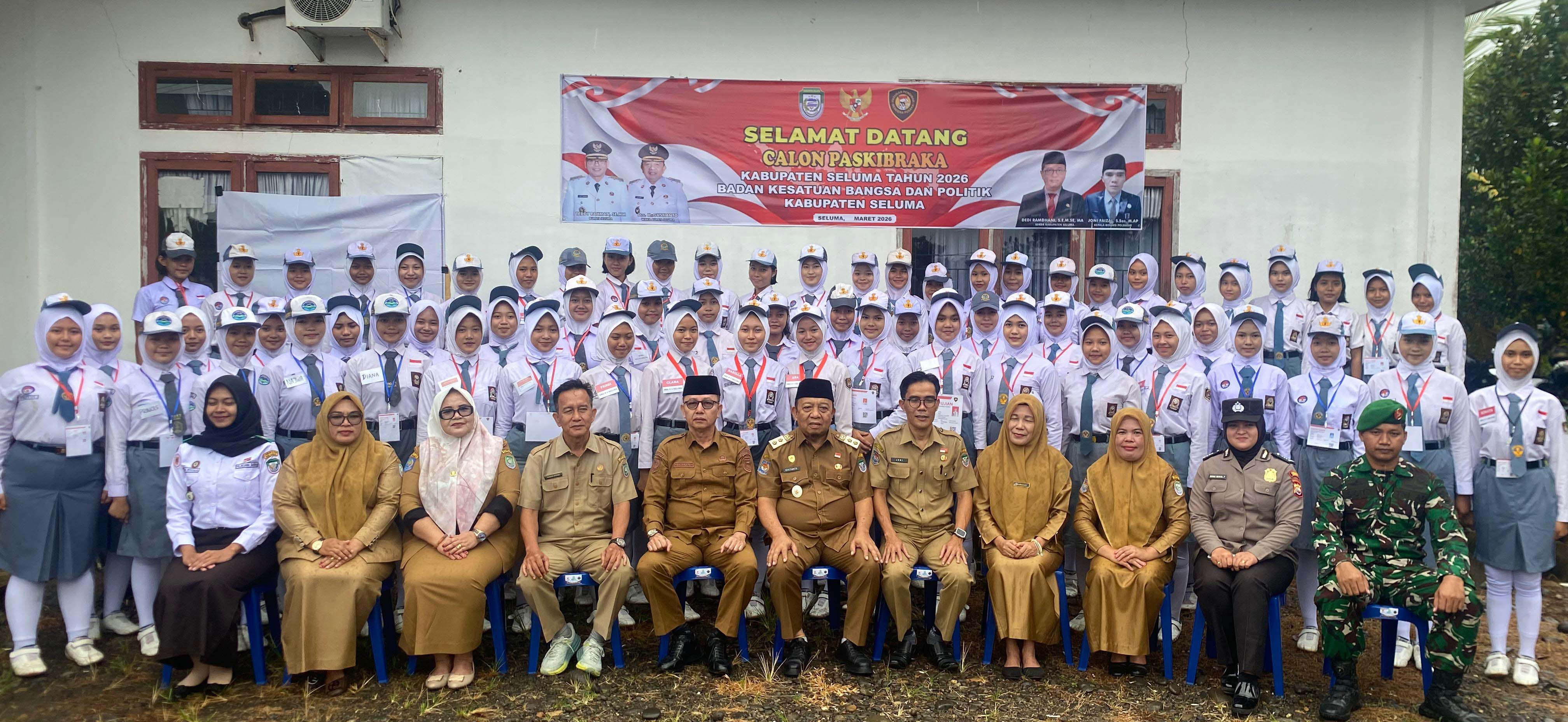   Wakil Bupati Seluma  Buka Seleksi Paskibraka Seluma 2026, Ada 101 Pelajar Ikuti Tes CA