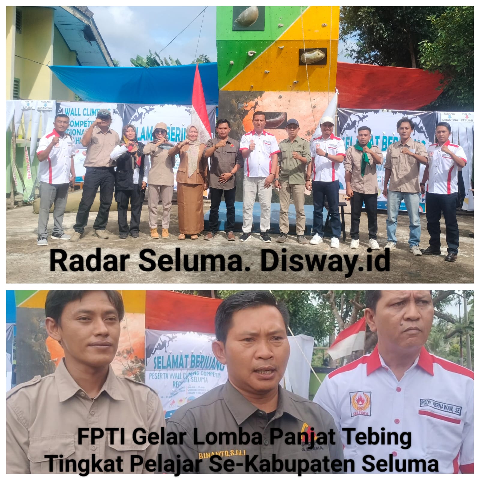 FPTI Seluma Gelar Lomba Panjat Tebing Tingkat Pelajar Se-Kabupaten Seluma 