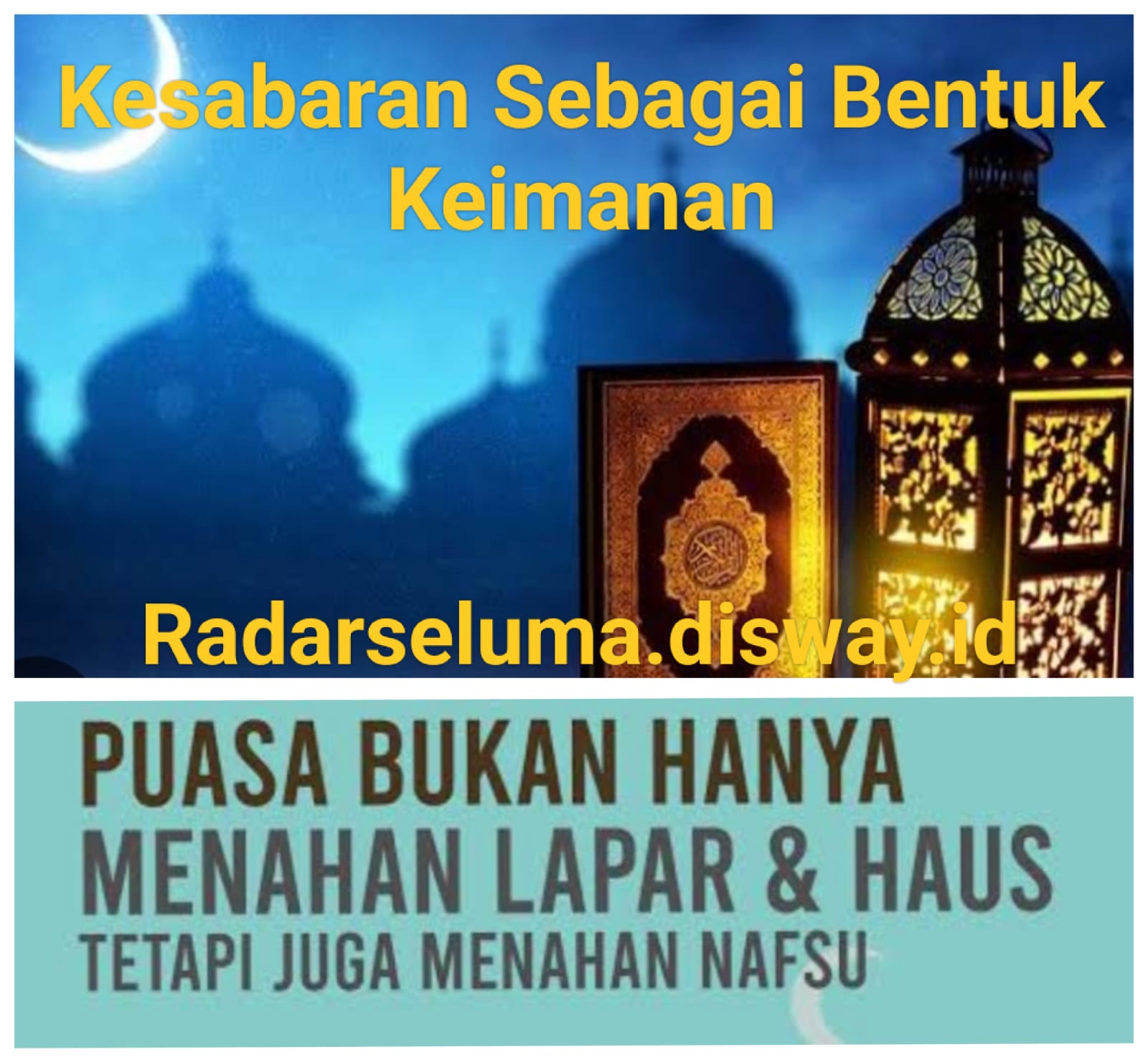 Kesabaran Sebagai Bentuk Keimanan