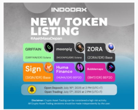 Kripto Baru, GRIFFAIN (GRIFFAIN) Kini Hadir di INDODAX!