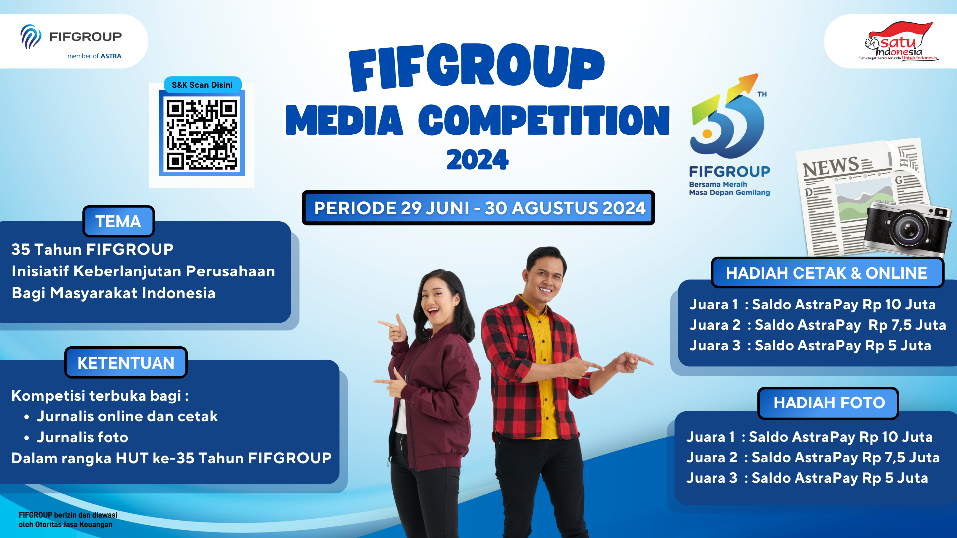  FIFGROUP  Gelar National Media Competition 2024, Bagi Seluruh Jurnalis