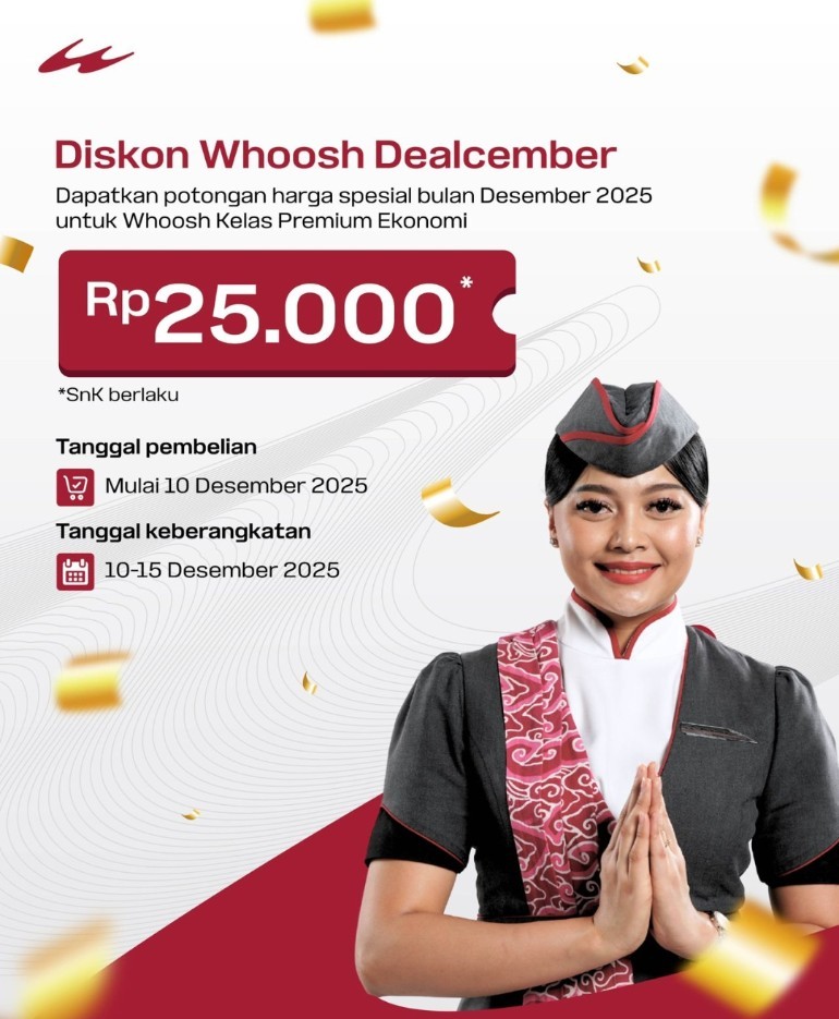 KCIC Berikan Potongan Harga Tiket Whoosh Perjalanan Bulan Desember!