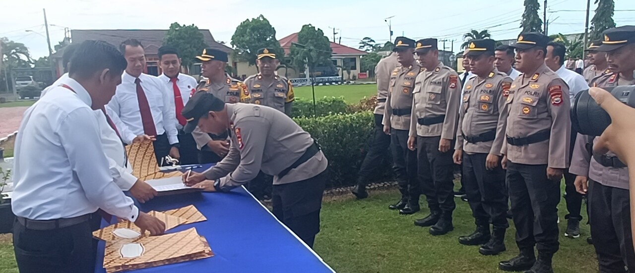 Disaksikan Dirnarkoba Polda Bengkulu, Seluruh Anggota Polres Seluma Komitmen Bersih Narkoba