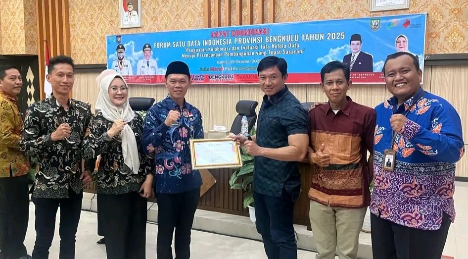 Pemkab BS Terbaik Kedua Penyelenggaraan Satu Data Indonesia Tingkat Daerah