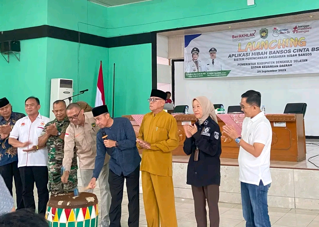 Resmikan Aplikasi Hibah Bansos, Cinta Bengkulu Selatan