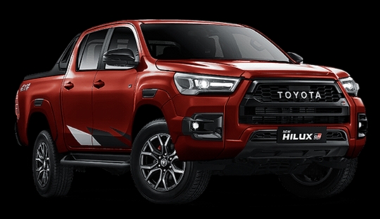 Toyota Hilux Mobil Sport Pintu Otomatis 5 Kursi  Begasi Terbuka, Mesin 2.8 cc Diesel Sistem 4 Roda Bergerak