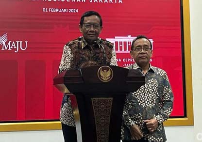  Temui Jokowi, Menkopolhukam Mahfud Md  Serahkan Surat Pengunduran Diri