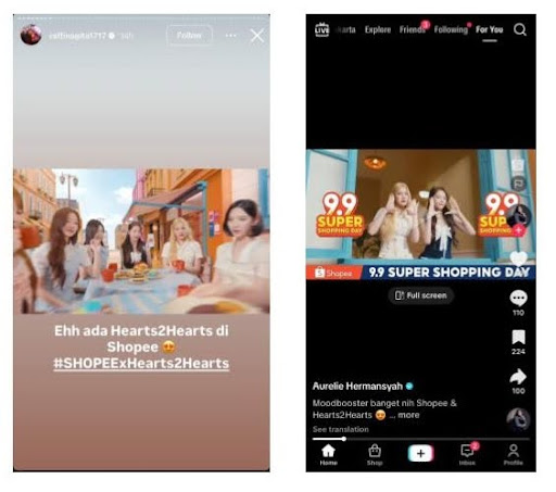 Hearts2Hearts Kirim Salam Manis untuk Fans Indonesia & Nyanyikan Jingle Iklan Shopee 9.9 Super Shopping Day
