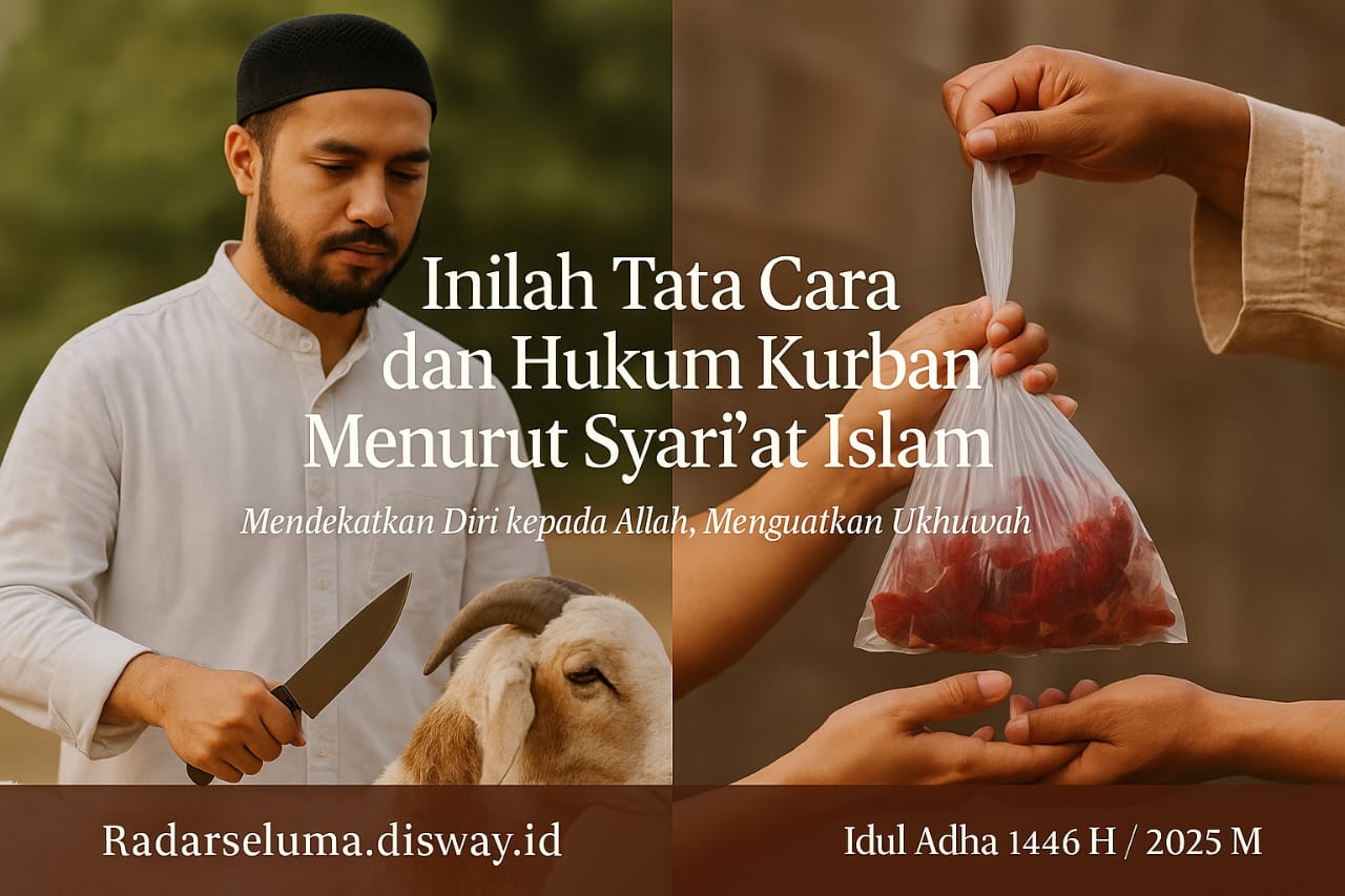 Inilah Tata Cara dan Hukum Kurban Menurut Syari’at Islam