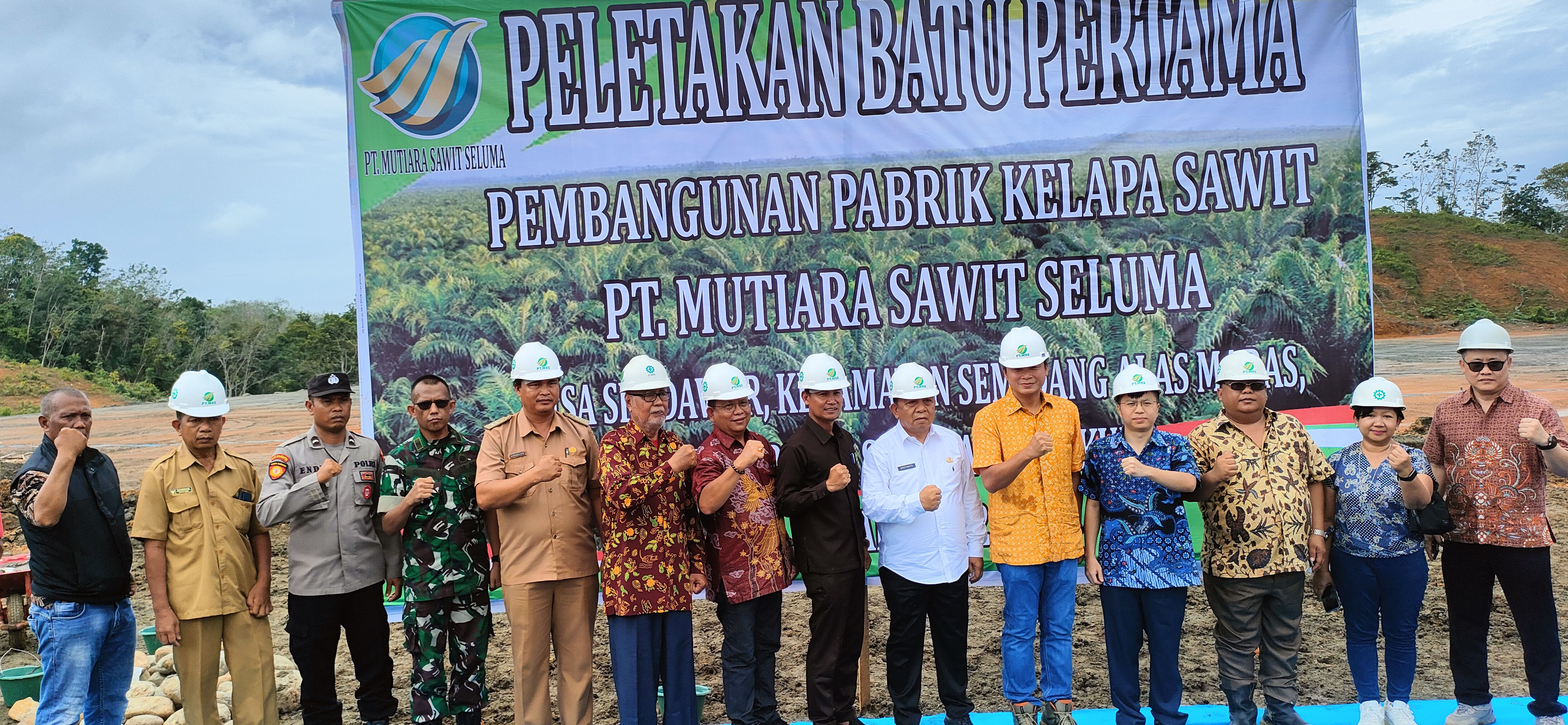  PT. MSS Bangun Pabrik di Seluma, Peletakan Batu Pertama Dilakukan Wabup
