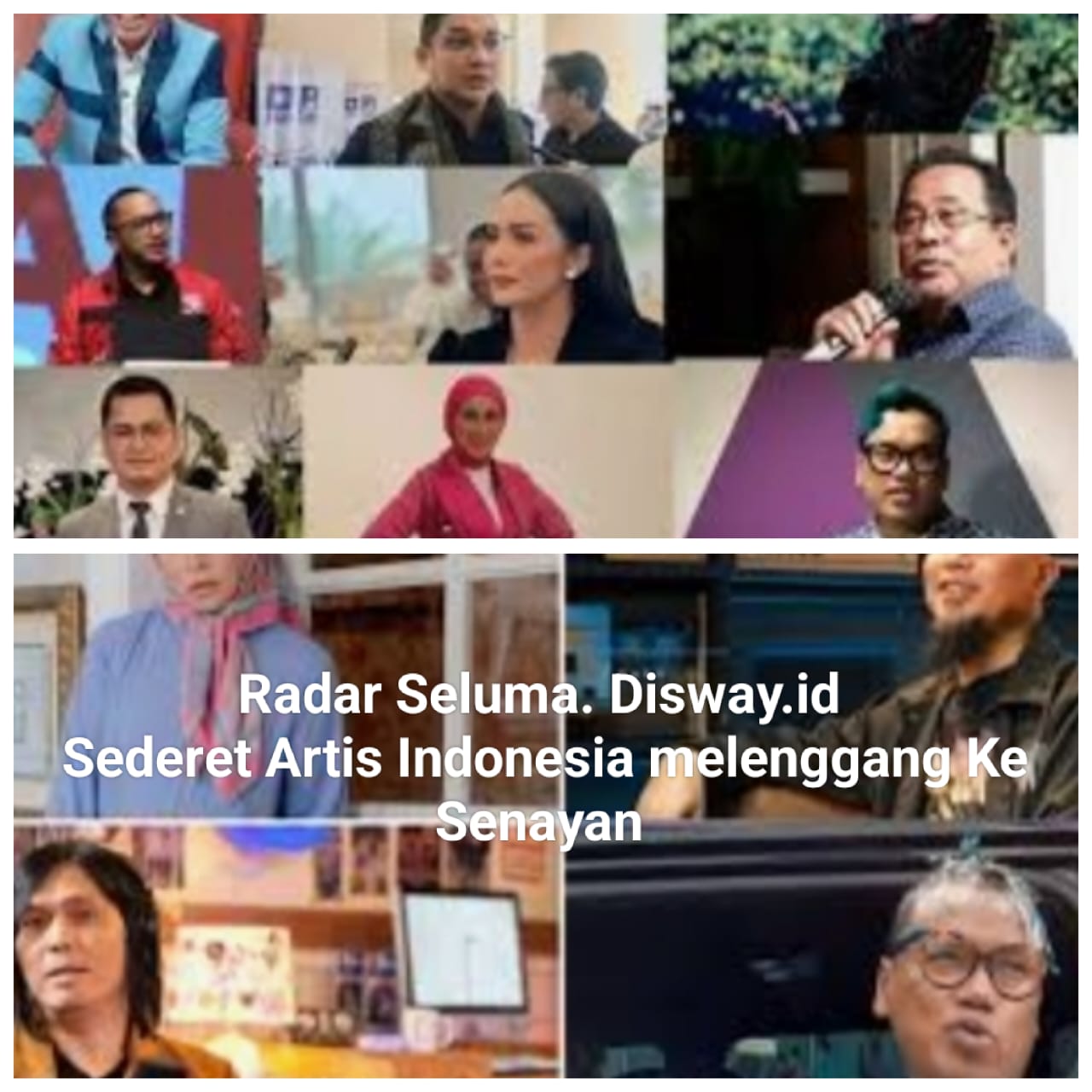 Inilah Artis Indonesia Yang Lolos Ke Senayan DPR RI 2024 Siapa Saja Yuk Simak. 