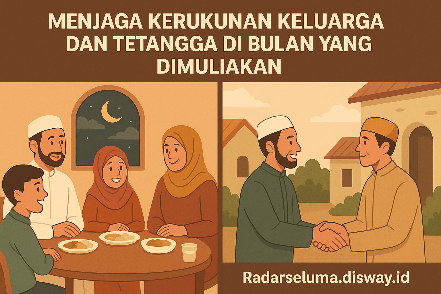 Menjaga Kerukunan Keluarga dan Tetangga di Bulan yang Dimuliakan