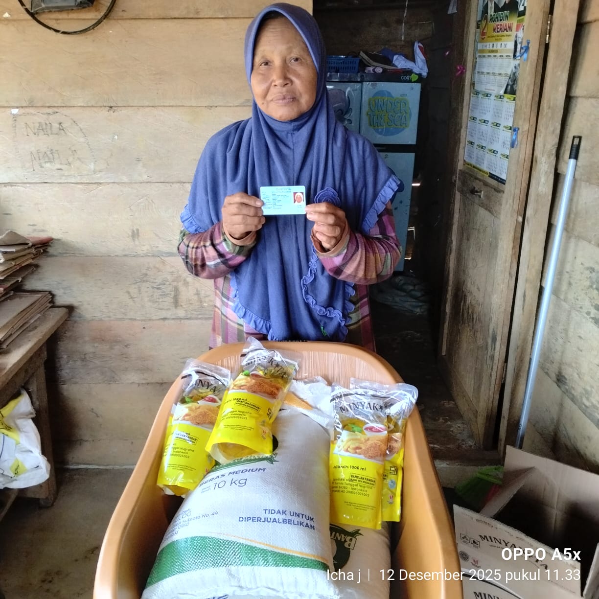 Penerima Bantuan Pangan Desa Talang Giring Akui Inisiatif Lakukan Iuran Angkut, Berikut Penjelasannya