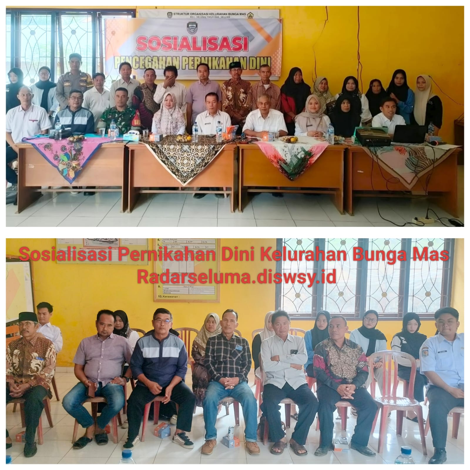 Sosialisasi Pencegahan Pernikahan Dini di Kelurahan Bunga Mas