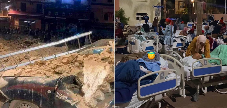    2.862 Orang  Korban Tewas di gempa Maroko, Yang Terluka Dirawat di Tenda 