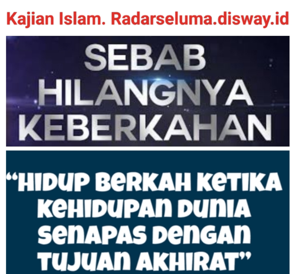 3 Hal Penyebab Keberkahan Di Cabut Oleh Allah SWT, Semoga Kita Terhindar