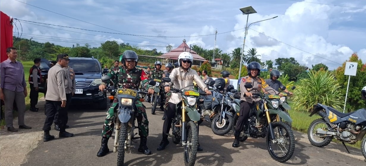 Pelaksanaan Natal di Seluma Berlansung Aman, Forkopimda Seluma Pantau Pengamanan Natal dengan Motor Trail
