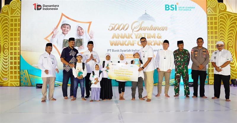 5000 Anak Yatim Dapat Santunan dari BSI, Serentak di Seluruh Indonesia