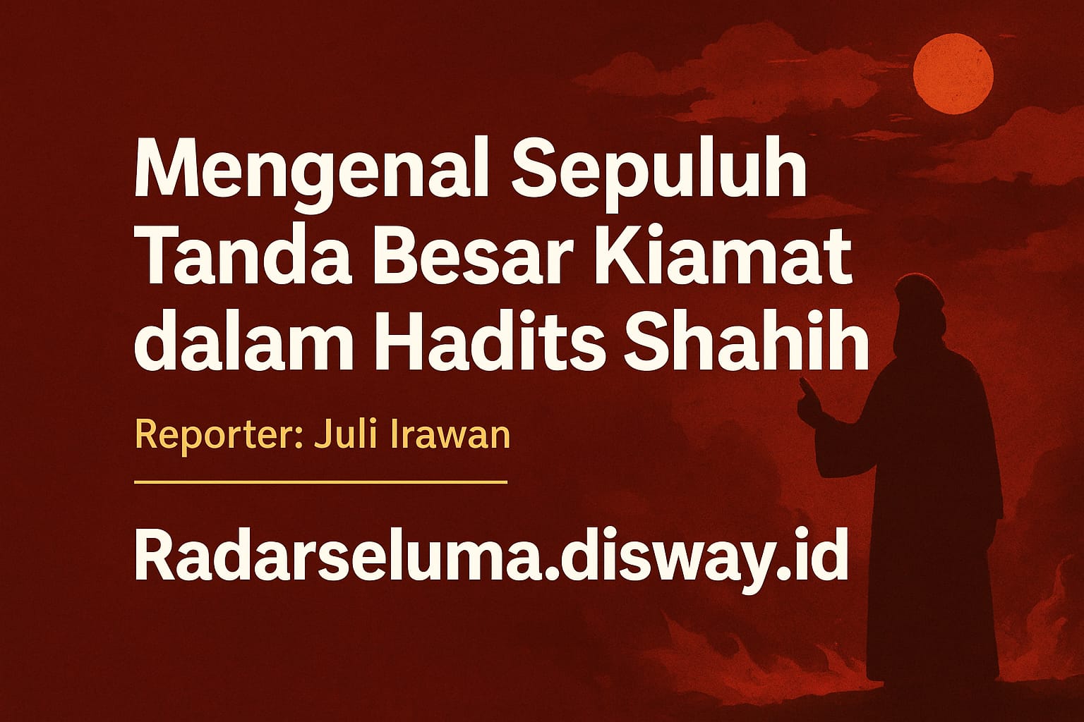 10 Tanda Besar Kiamat Menurut Hadits Shahih: Uraian Lengkap, Dalil, dan Penjelasannya