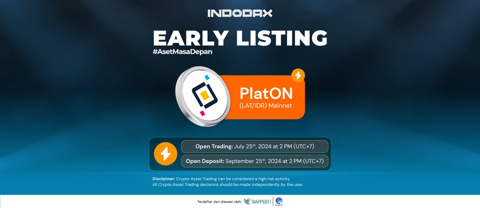 Baru, PlatON (LAT) Early Listing di INDODAX