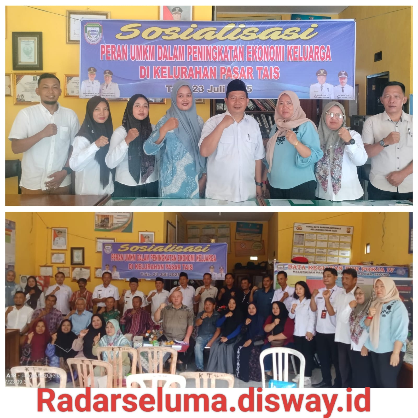 Kelurahan Pasar Tais Gelar Sosialisasi Peran UMKM Dalam Peningkatan Ekonomi Keluarga