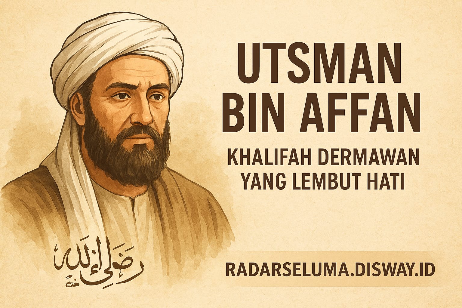 Utsman bin Affan: Khalifah Dermawan yang Lembut Hati dan Penjaga Kesatuan Umat