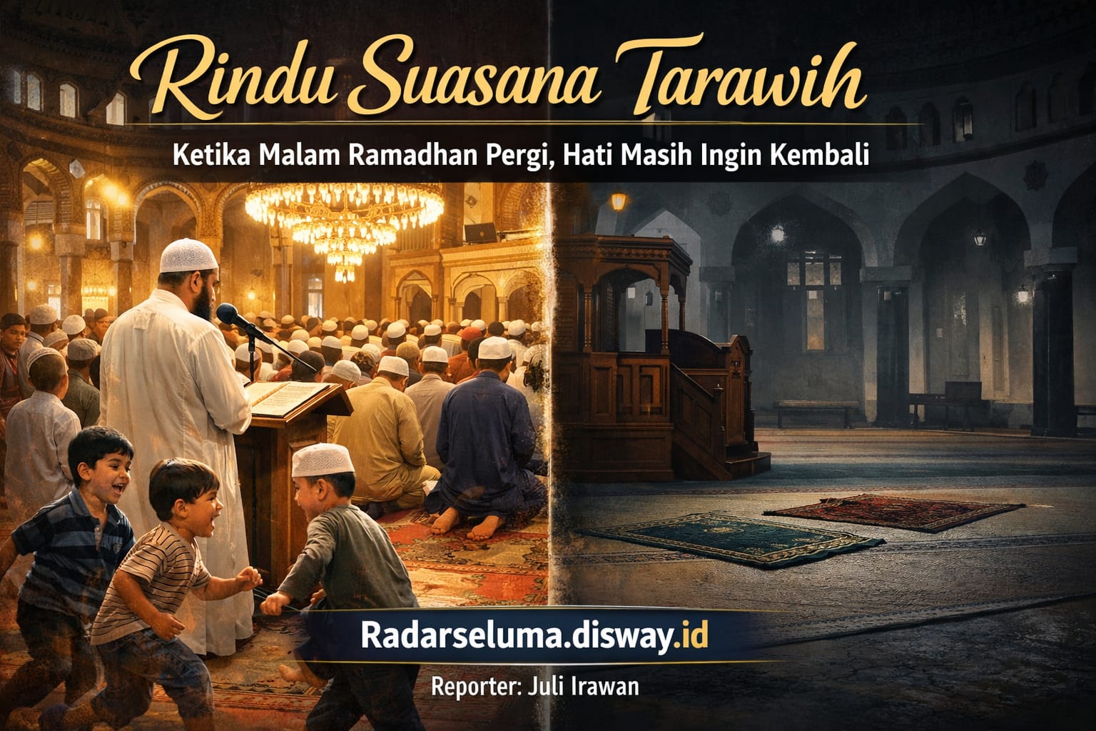 “Rindu Suasana Tarawih: Ketika Malam Ramadhan Pergi, Hati Masih Ingin Kembali”